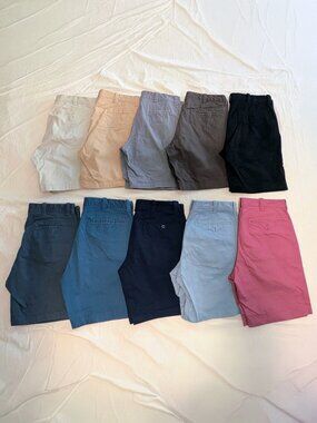 J. Crew Chino Shorts - Lot of 10 pairs